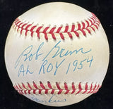 Bob Grim AL ROY 1954 Yankees Signed Baseball JSA