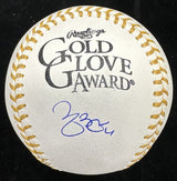 Yadier Molina Signed Gold Glove Logo Baseball MLB Holo