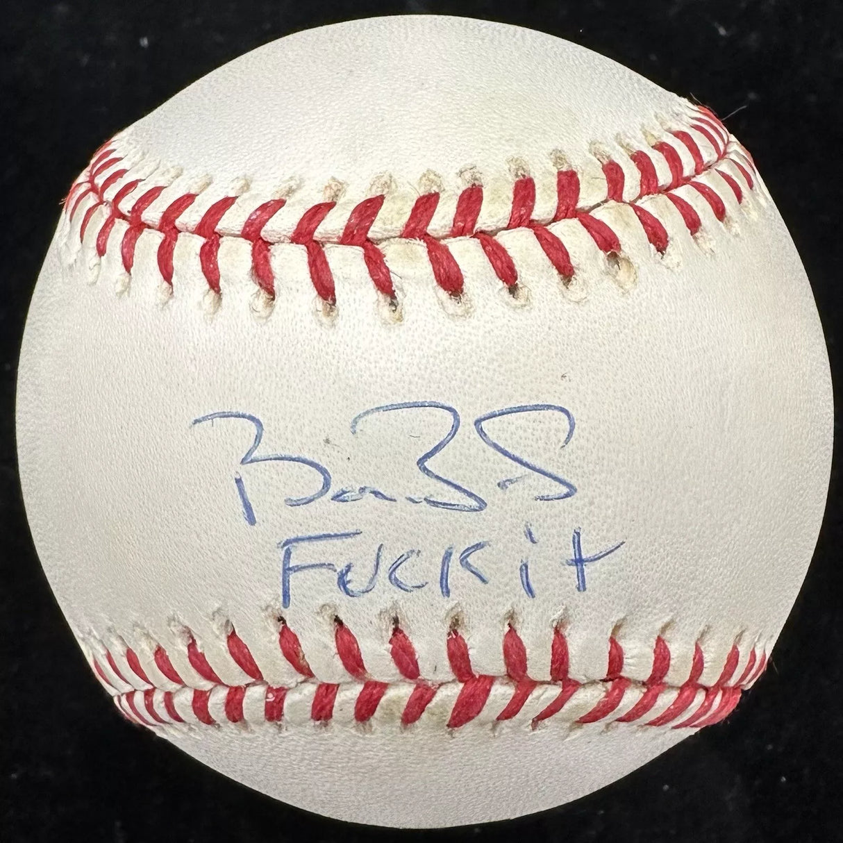 Barry Bonds Fu*k It Signed Baseball JSA LOA