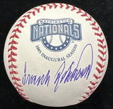 Frank Robinson Signed Nationals Inaugural Season Logo Baseball Steiner Sports