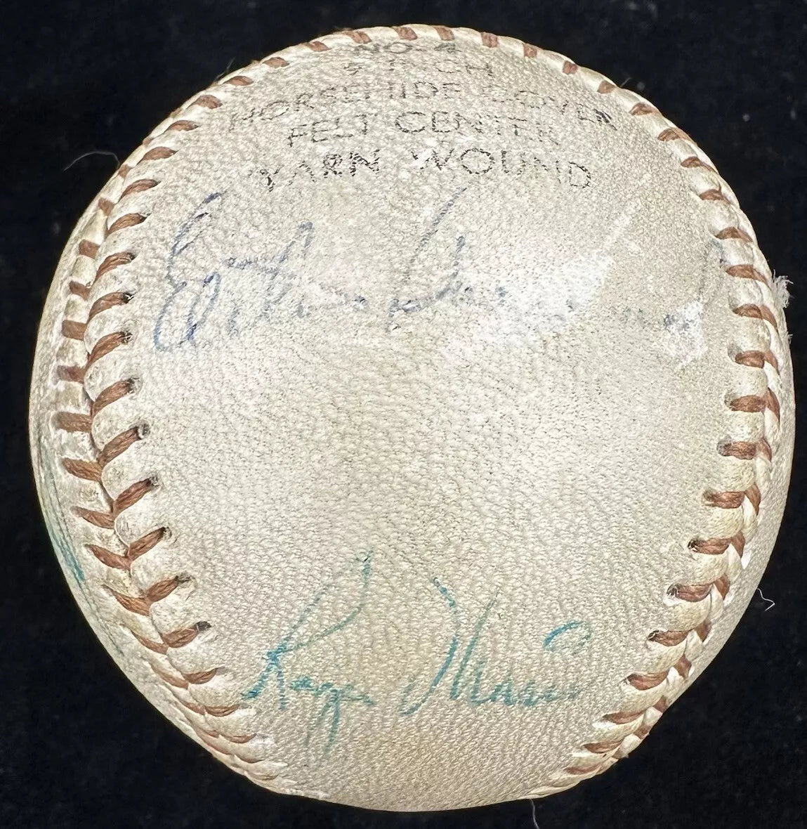 Elston Howard Roger Maris Signed Baseball Beckett BAS LOA