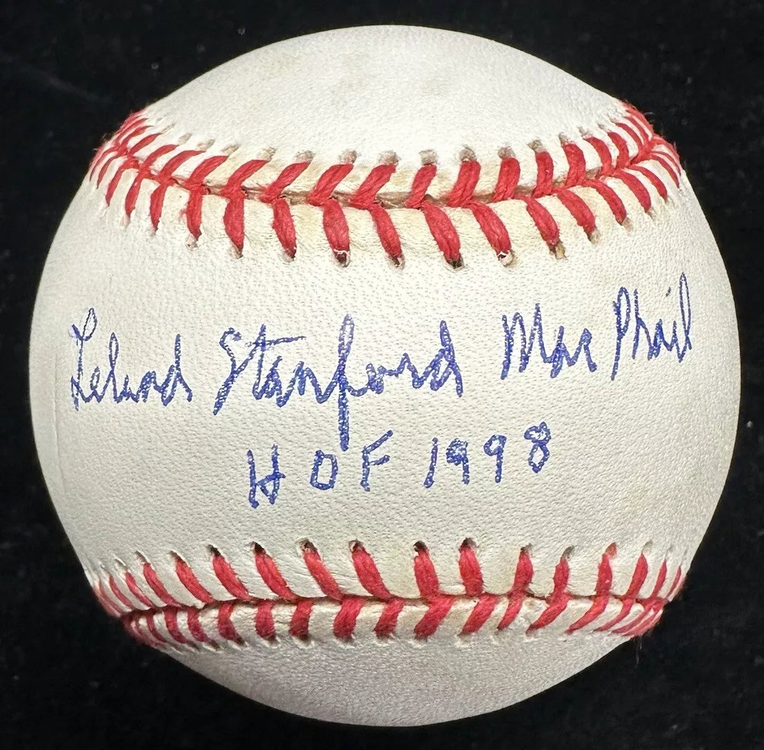 Lee Stanford MacPhail HOF 1998 Signed Full Name Baseball JSA