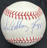 Wade Anthony Boggs Full Name Signed Baseball Leaf Authentics