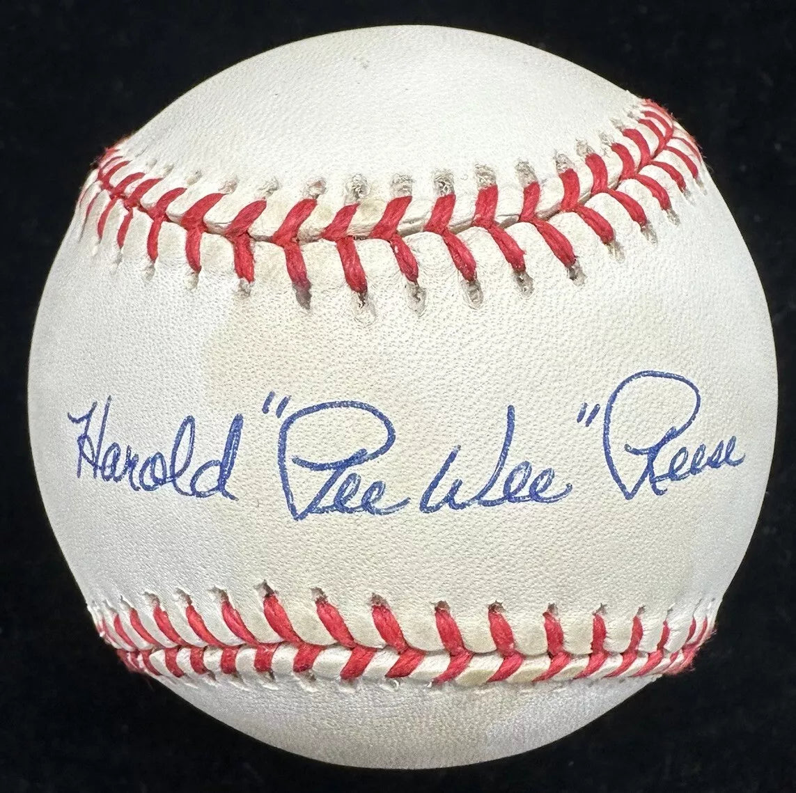 Harold Pee Wee Reese Nickname Signed Baseball PSA/DNA