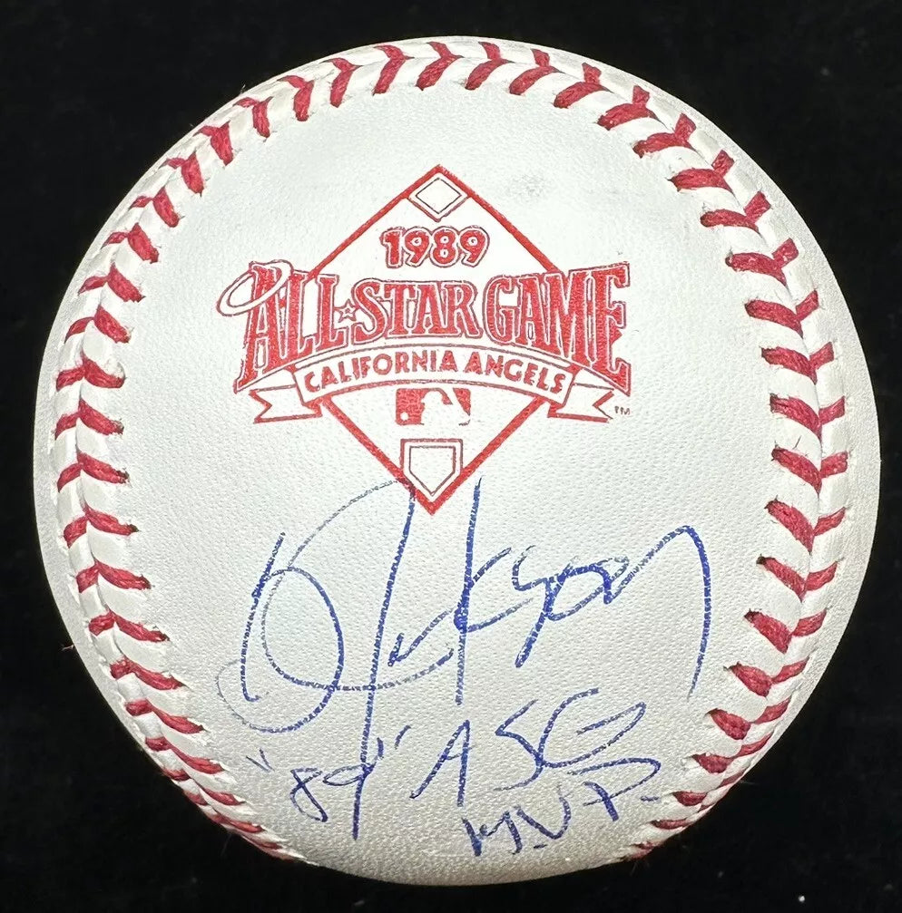 Bo Jackson 1989 ASG MVP Signed 89 All-Star Game Logo Baseball BAS Witness Holo