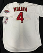 Yadier Molina Signed Authentic Cardinals 07 Ring Ceremony Opening Day Jersey BAS