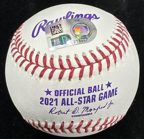 Yadier Molina Signed 2021 Last All Star Game ASG Logo Baseball MLB Holo 