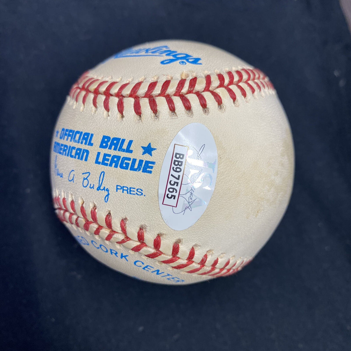 Joe DiMaggio .325 BA Signed Baseball JSA LOA