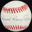 Harold Henry (Pee Wee) Reese Signed Full Name Baseball JSA
