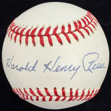 Harold Henry (Pee Wee) Reese Signed Full Name Baseball JSA