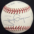 Tony Gwynn Signed Reggie Jackson Stat Baseball Box Bag Cert 