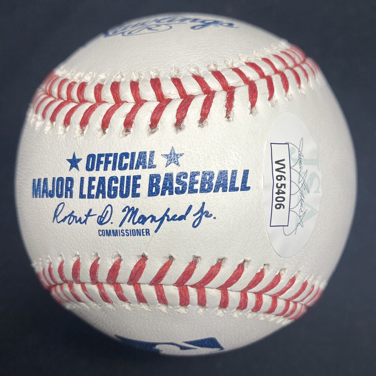 Jose Canseco Carlos Martinez HR Off Head Signed Baseball JSA