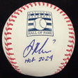 Joe Mauer HOF 2024 Signed HOF Logo Baseball MLB Holo Fanatics Holo