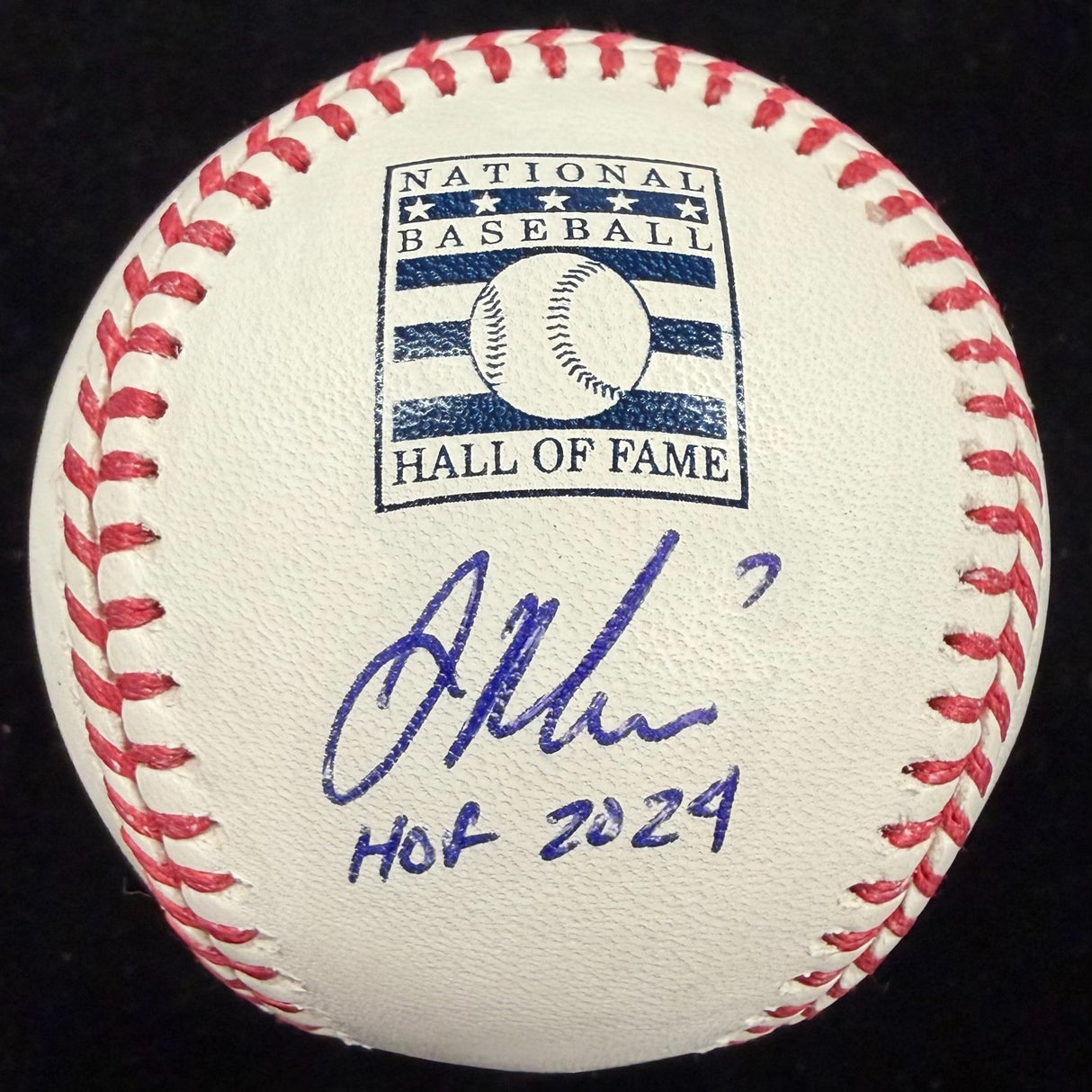 Joe Mauer HOF 2024 Signed HOF Logo Baseball MLB Holo Fanatics Holo