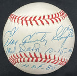 Enos Slaughter Mad Dash 10-15-46 Signed Baseball PSA/DNA
