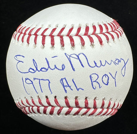 Eddie Murray 1977 AL ROY Signed Baseball JSA