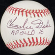 Charlie Duke Apollo 16 Signed Baseball PSA/DNA 