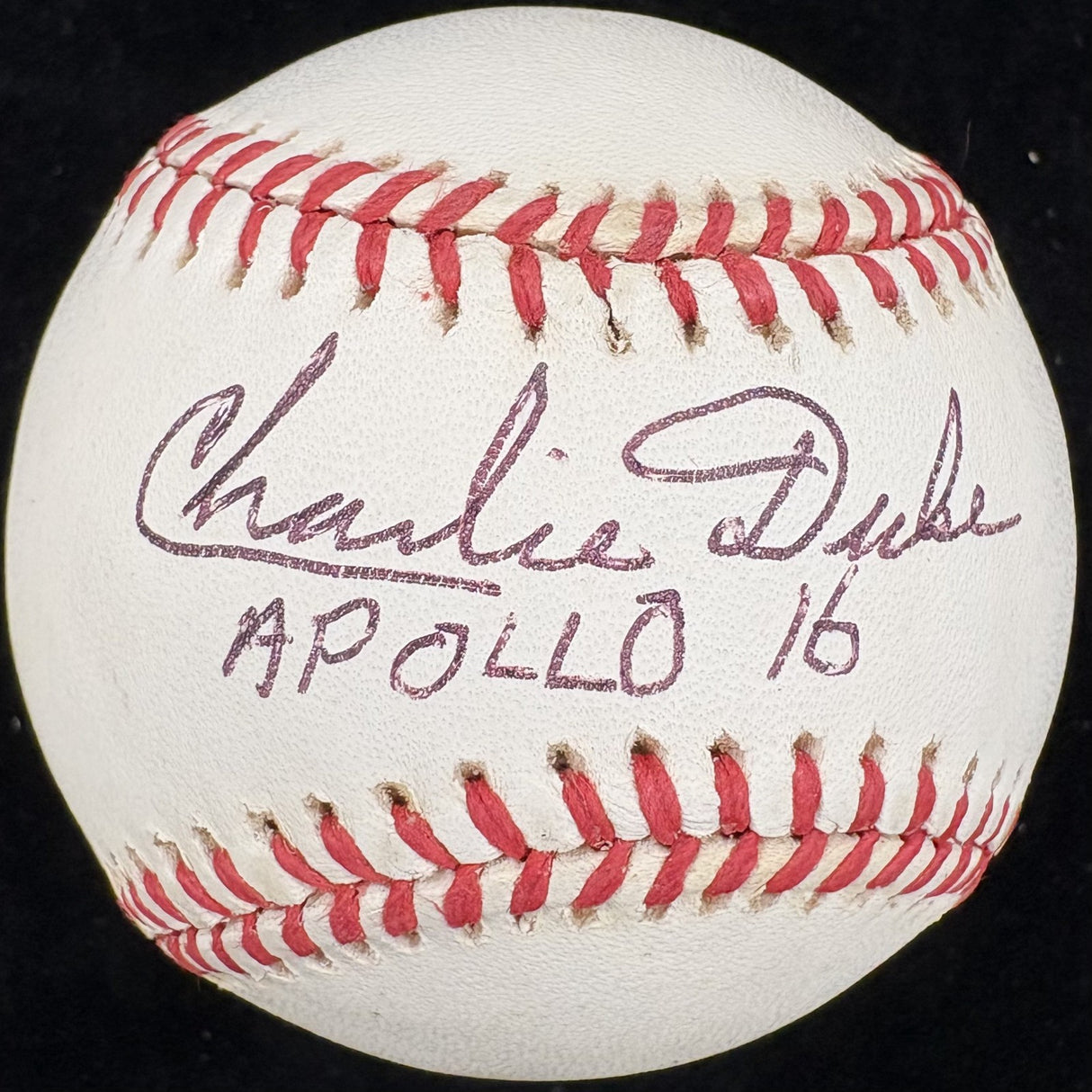 Charlie Duke Apollo 16 Signed Baseball PSA/DNA 