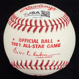 Rollie Fingers 7x All Star Signed 1981 ASG Logo Baseball JSA