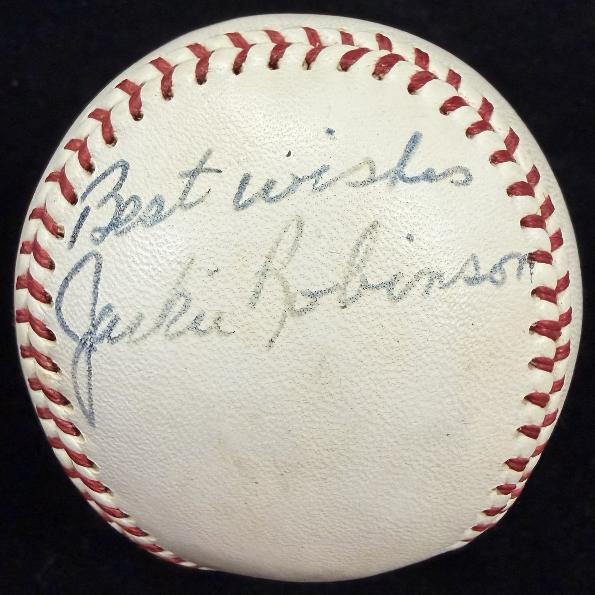 Jackie Robinson Single Signed Official National League Giles Baseball JSA LOA