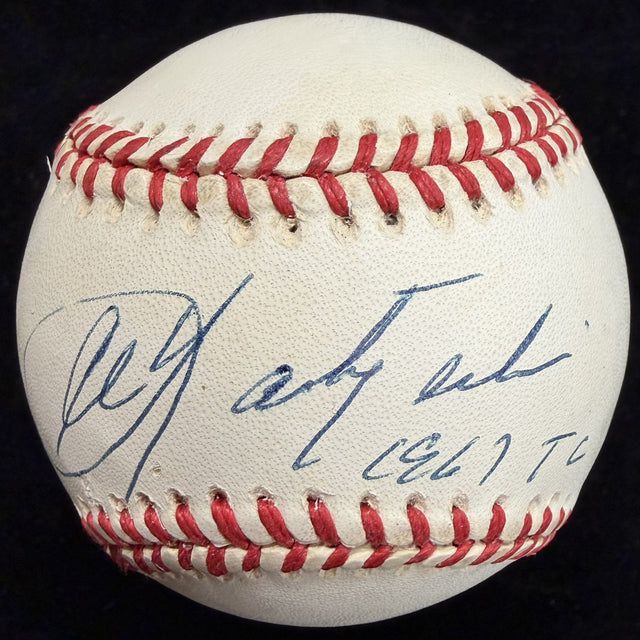 Carl Yastrzemski TC 1967 Signed Baseball JSA
