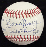 Andruw Rudolf Jones HOF 2026 Signed Stat Baseball Beckett Witness Holo