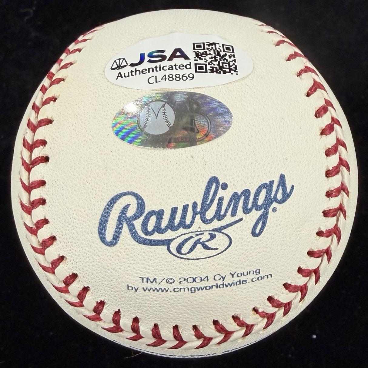 Jim Lonborg 1967 AL CY Signed Cy Young Logo Baseball JSA
