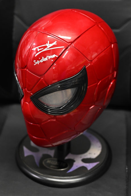 Tom Holland “Spider-Man” Signed Marvel Legends Iron Spider Full Size Helmet SWAU
