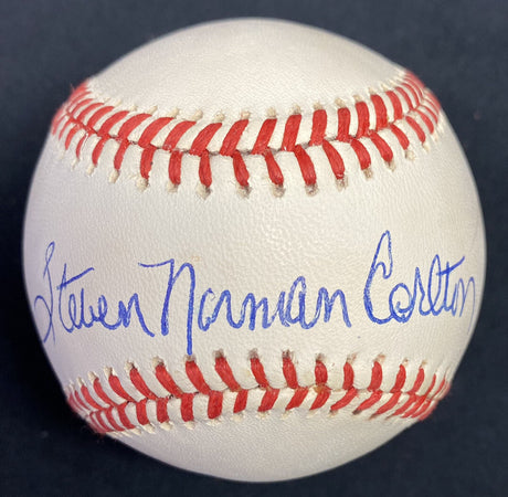 Steven Norman Carlton Full Name Signed Baseball Steve PSA