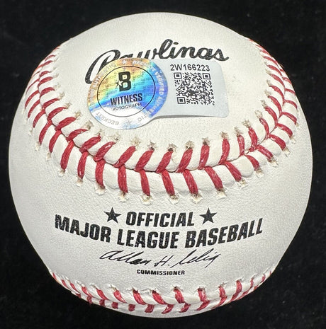 Ivan Rodriguez 2003 WS Champs Signed Florida Marlins Final Season Logo Baseball 