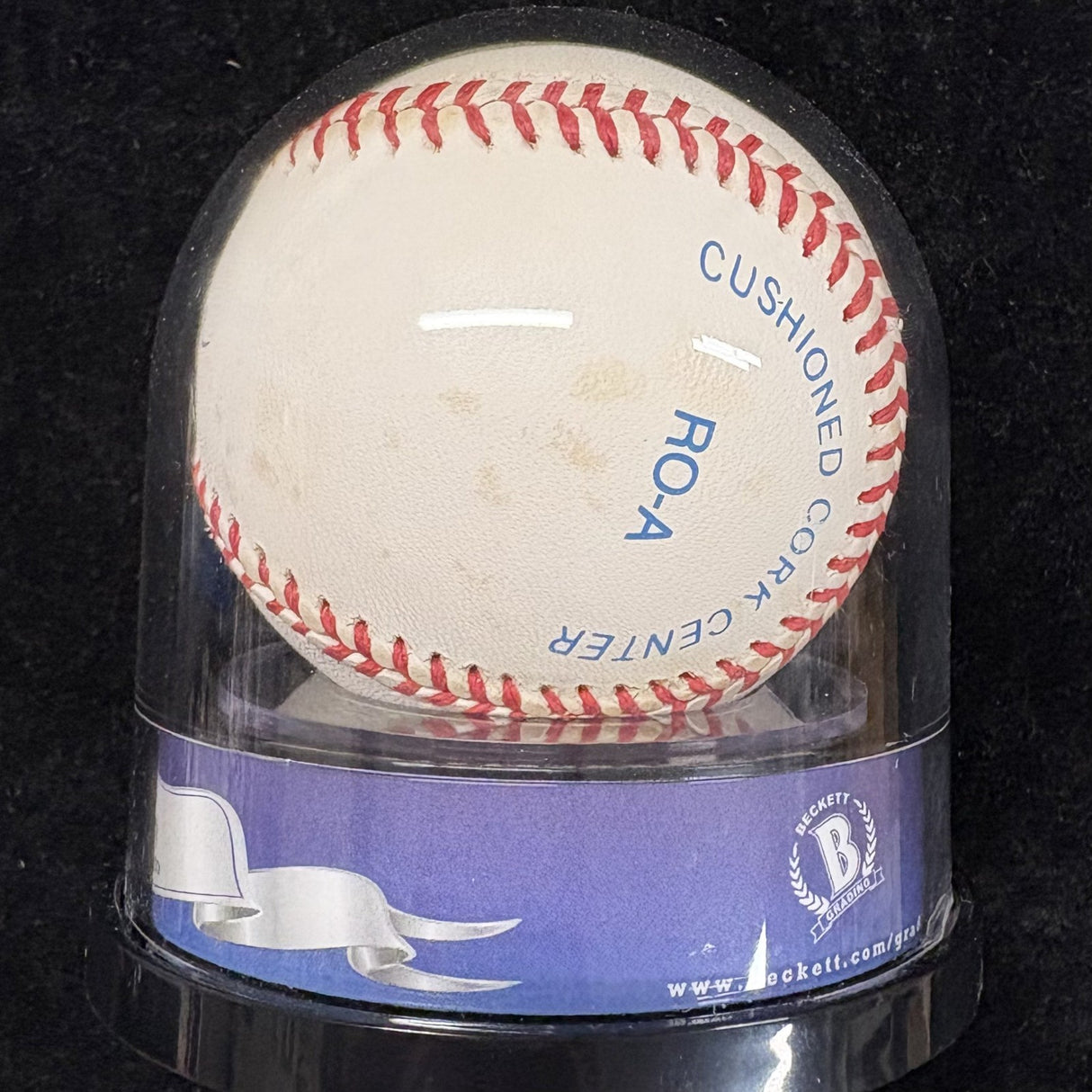 Mickey Mantle Signed Baseball Beckett Encapsulated Graded 9