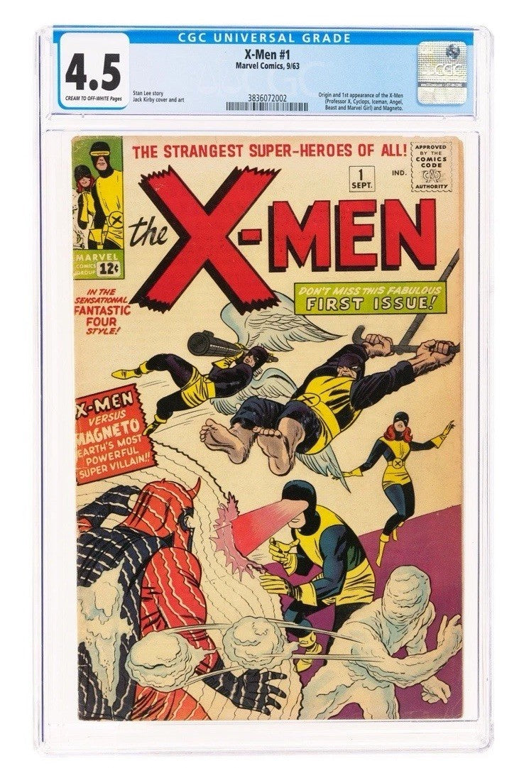 X-Men #1 (Marvel, 1963) CGC VG+ 4.5 Cream To Off-White Pages Comic Book