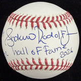 Andruw Rudolf Jones HOF 2026 Signed Stat Baseball Beckett Witness Holo