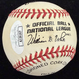 Enos Slaughter NY #17 Signed Baseball JSA