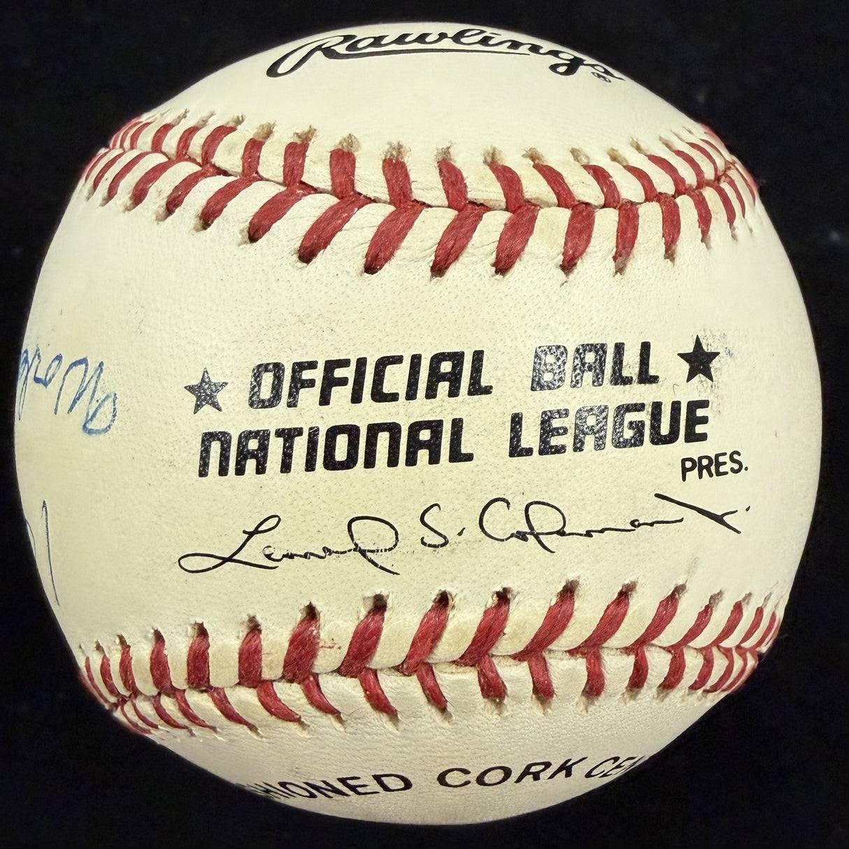 Sparky Anderson 1975 World Series Signed Reds Stat Baseball JSA LOA