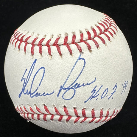 Nolan Ryan HOF 99 Signed Baseball Ryan Hologram 