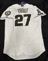 Mike Trout Signed Authentic Memorial Day Angels Jersey MLB Holo