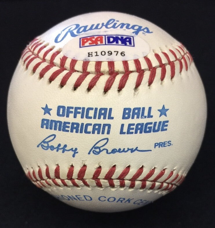 Johnny "Big Cat" Mize HOF 81 Signed Baseball PSA/DNA Yankees 