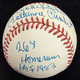 Brooks Robinson Baltimore Orioles #5 HOF Home Runs Signed Baseball JSA