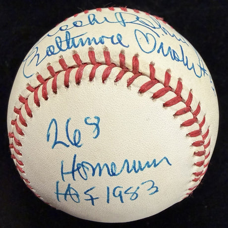Brooks Robinson Baltimore Orioles #5 HOF Home Runs Signed Baseball JSA