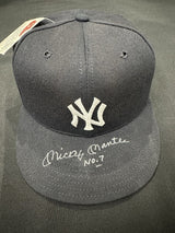 Mickey Mantle No. 7 Signed Hat Beckett LOA