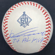 Vladimir Guerrero 04 AL MVP Signed Angels 60th Anniversary Logo Baseball JSA