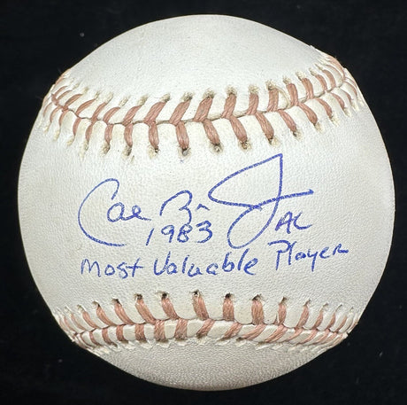 Cal Ripken Jr. 1983 AL MVP Signed OAL MacPhail Baseball PSA