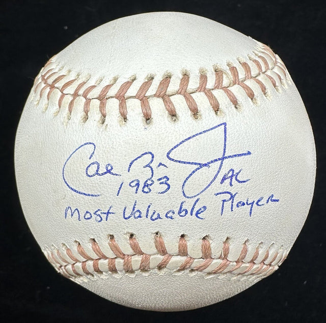 Cal Ripken Jr. 1983 AL MVP Signed OAL MacPhail Baseball PSA
