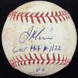 Joe Mauer Signed Career Hit 1122 Game Used Baseball MLB Holo