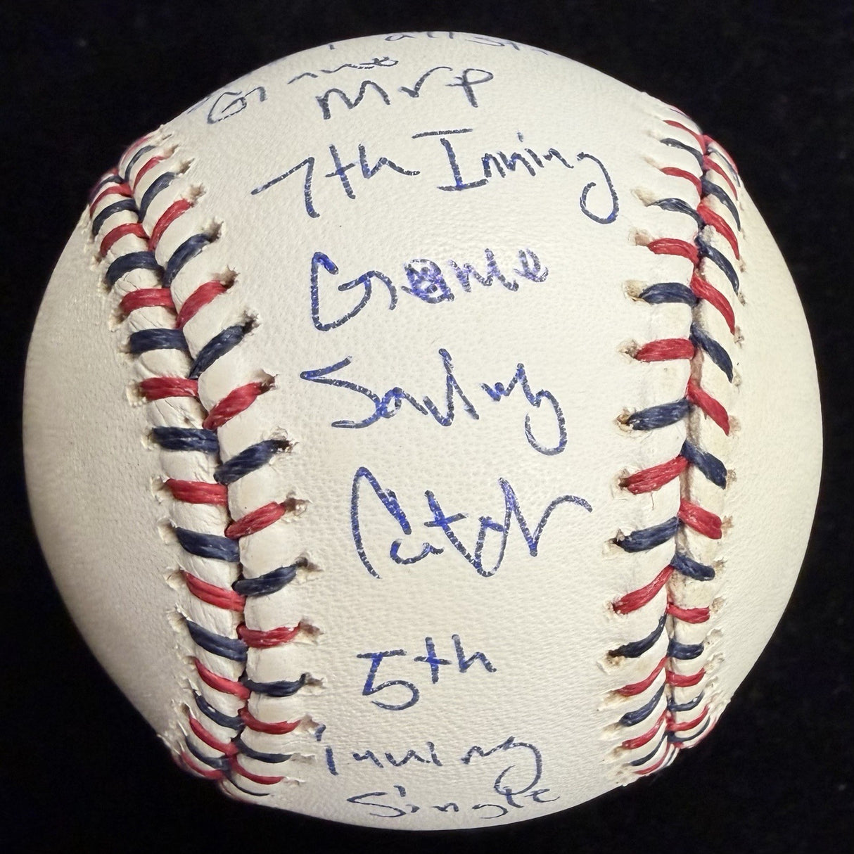 Carl Crawford 09 ASG MVP Signed 2009 All Star Game Logo Stat Baseball JSA 2