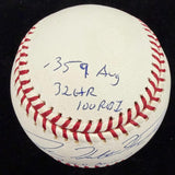 Joshua Holt (Josh) Hamilton Full Name 2010 AL MVP Signed Stat Baseball BAS