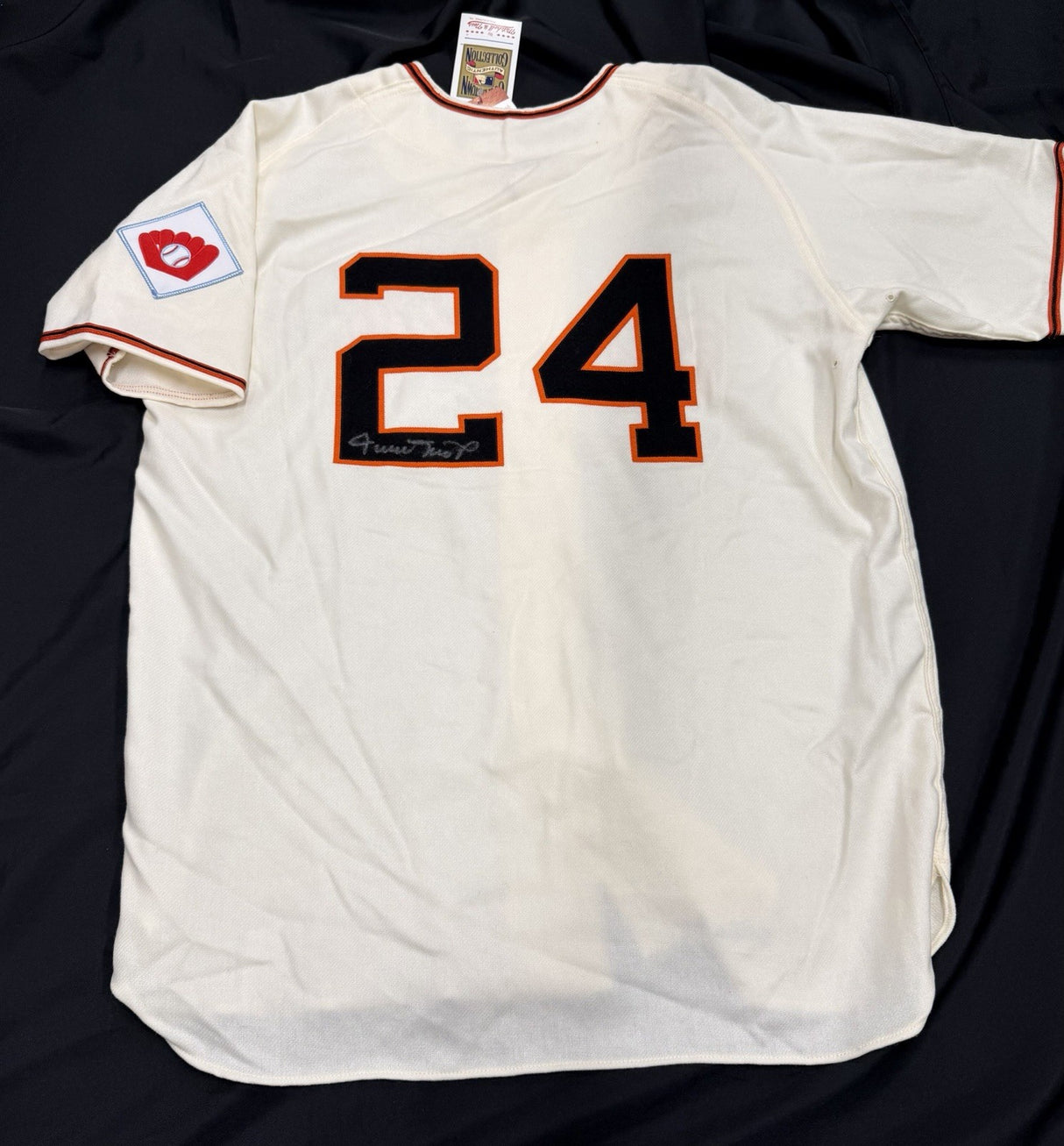 Willie Mays Signed Authentic New York Giants M&N Jersey PSA/DNA LOA