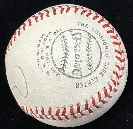 Hank Greenberg Signed Official National League Warren Giles Baseball JSA LOA 