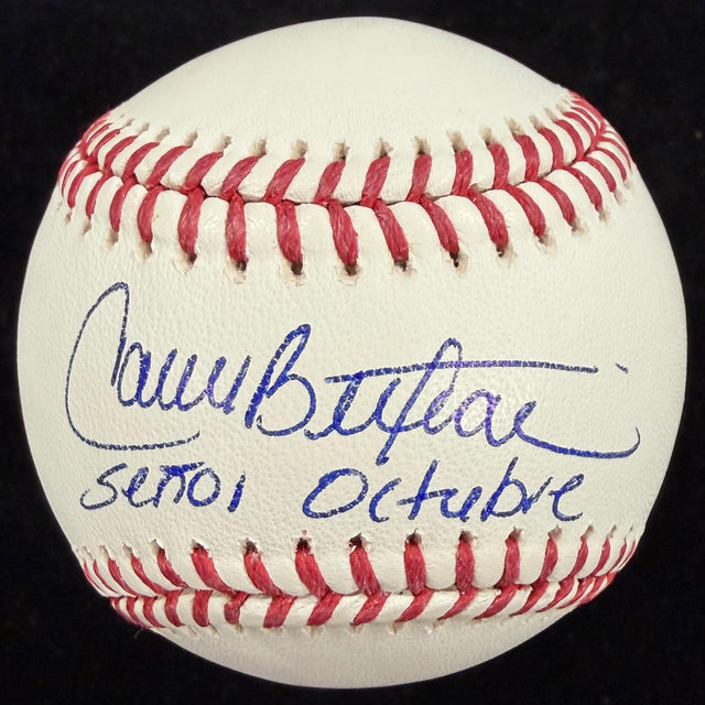 Carlos Beltran Señor Octubre Signed Nickname Baseball Beckett Witness Holo